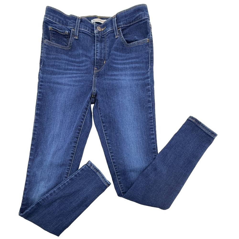 Levis‎ 720 High Rise Super Skinny Jeans Womens Size 28 Dark Wash Denim